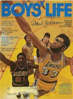 1978 Kareem Abdul-Jabbar Signed "Boys Life" Magazine Dated November 1978 (Abdul-Jabbar LOA)